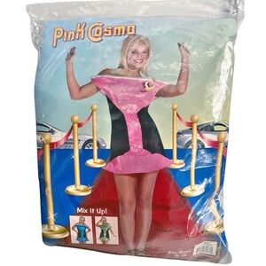 COSMOPOLITAN Martini Cocktail Drink Pink Sequin 3D Halloween Costume ☆ Size 6-12
